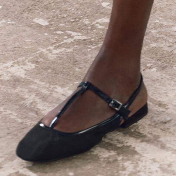 ZARA Blogger Fave!!! Slingback Flats NWT LAST ONE!!! 🖤 - Picture 15 of 16